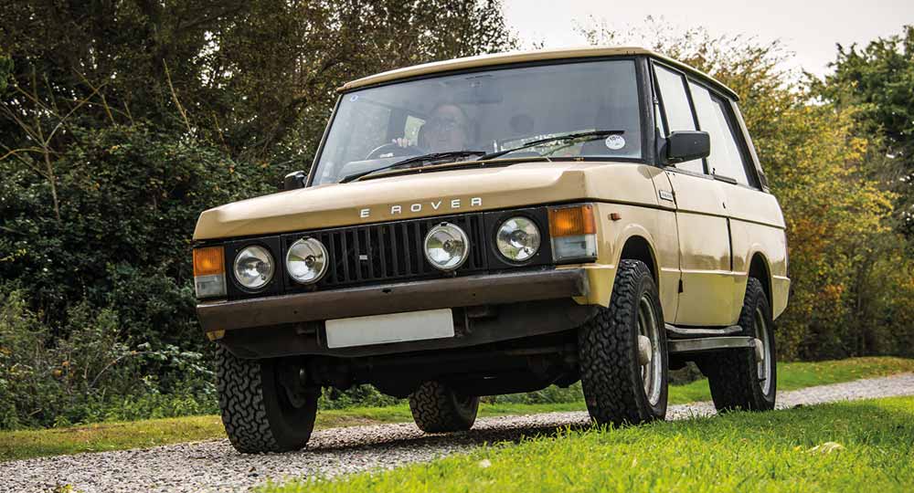 Range Rover on the road