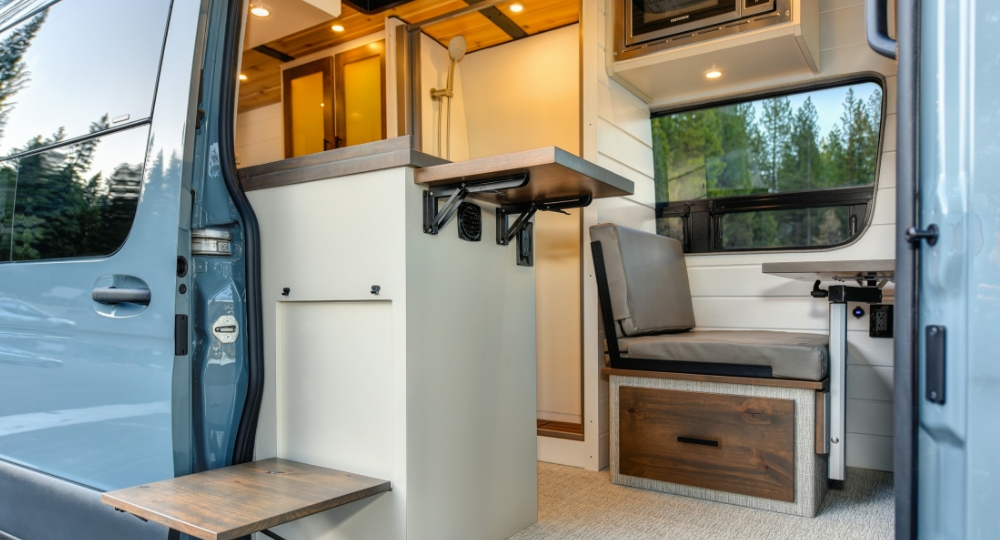 Converted Van inside