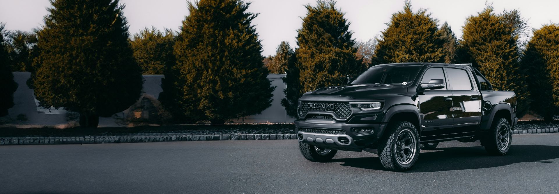 pick up truck parked in carpark