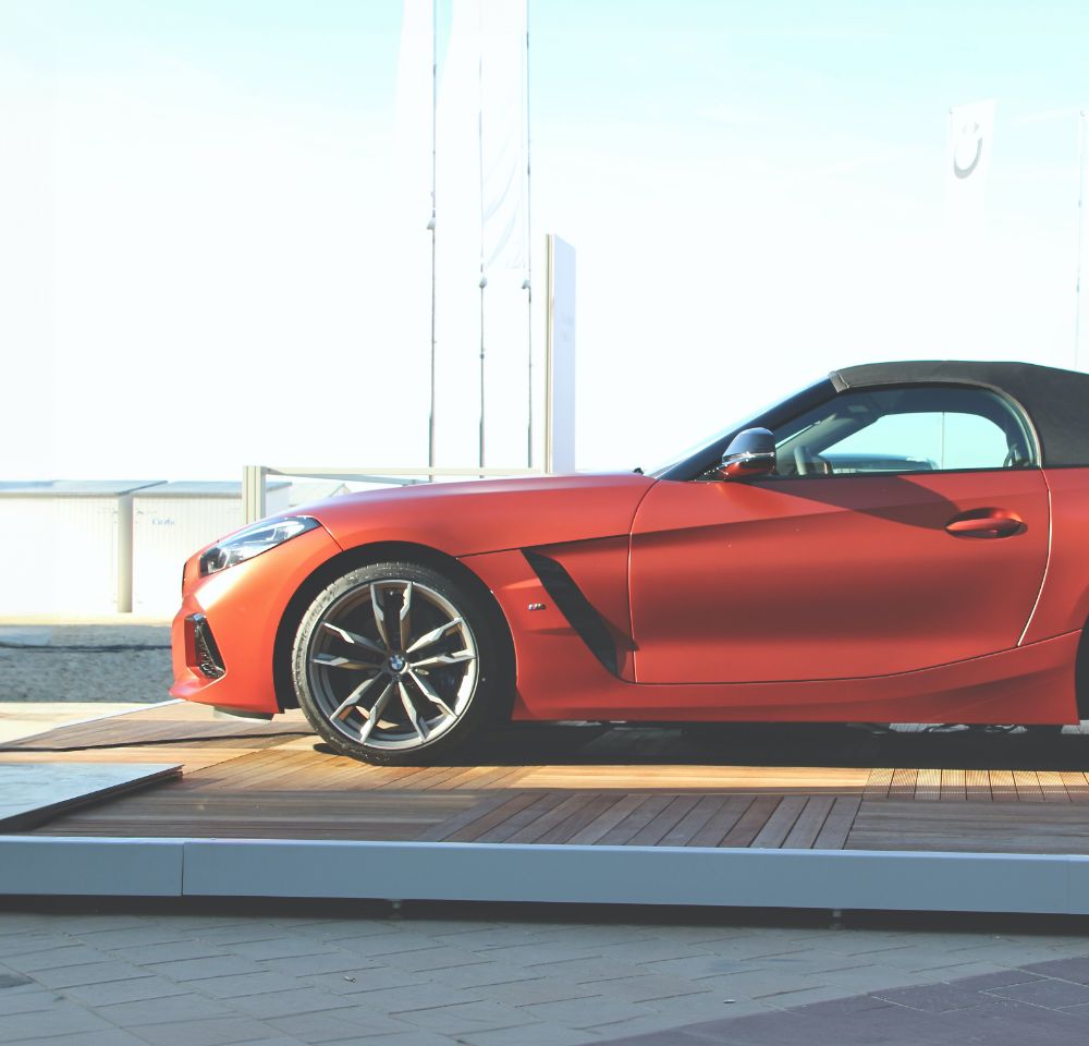 Z4 parked in the sun