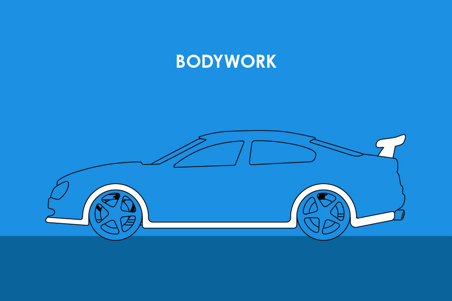 Illustration of bodywork upgrades