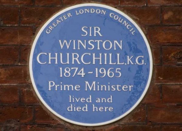 Churchill Blue Plaque