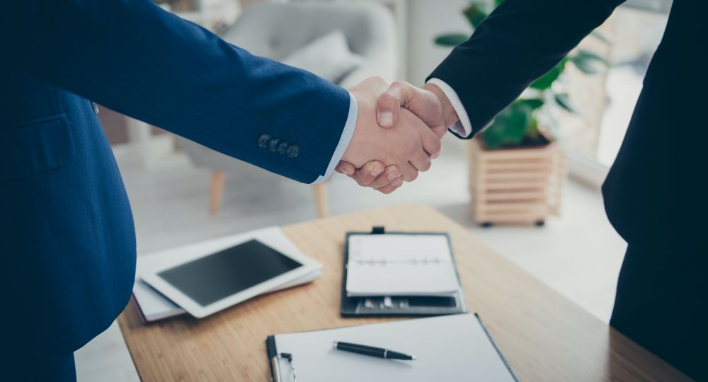 People shaking hands