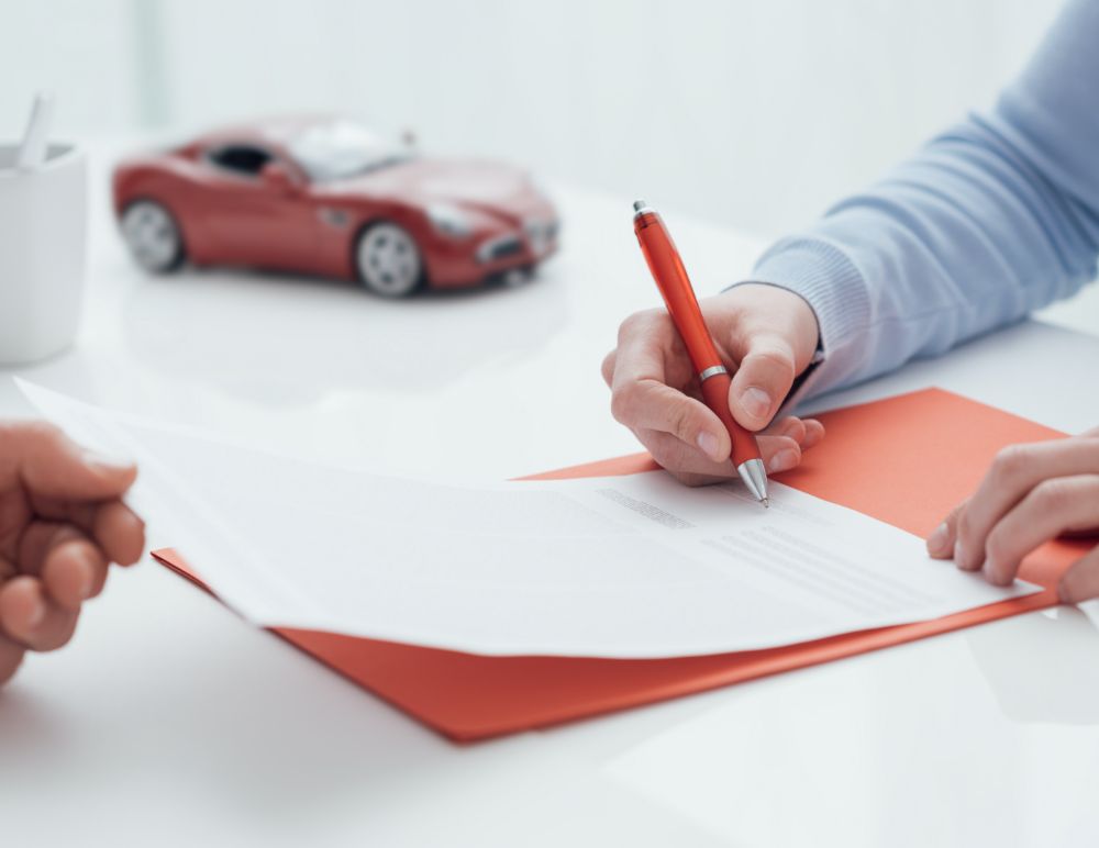 Person signing a document