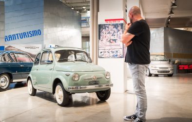 Fiat 500 on display