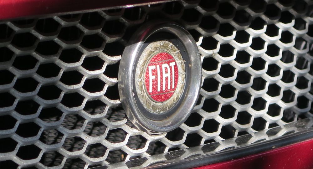 Fiat logo on car
