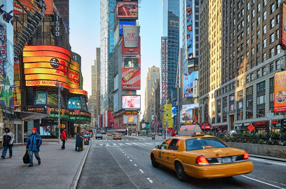 City landscape with cars