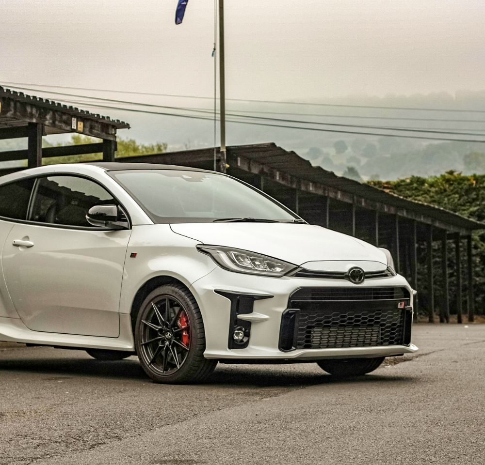 White Toyota Yaris GR