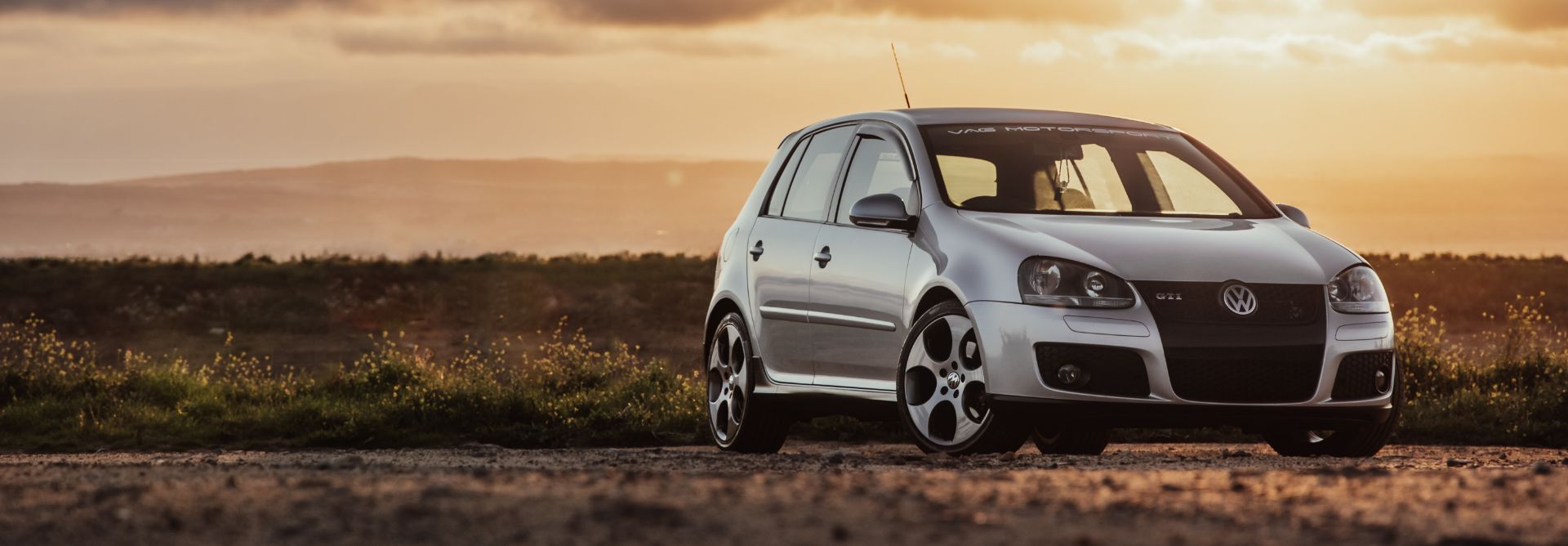 Photo of Golf GTI at golden hour