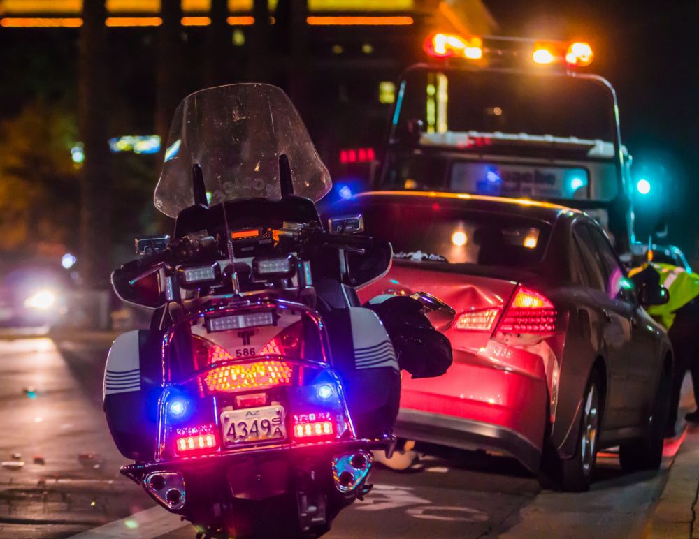 Car being taken to the impound