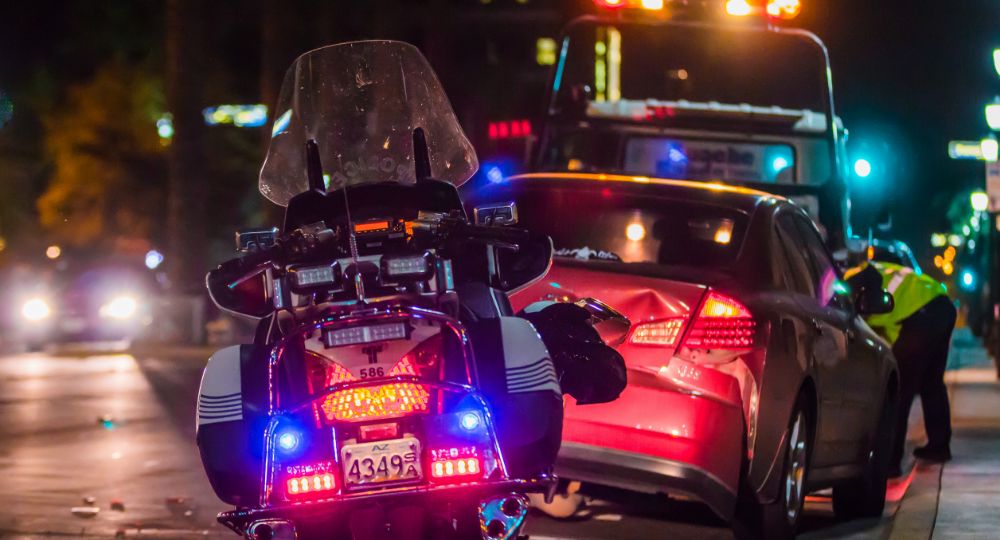 Car being taken to the impound