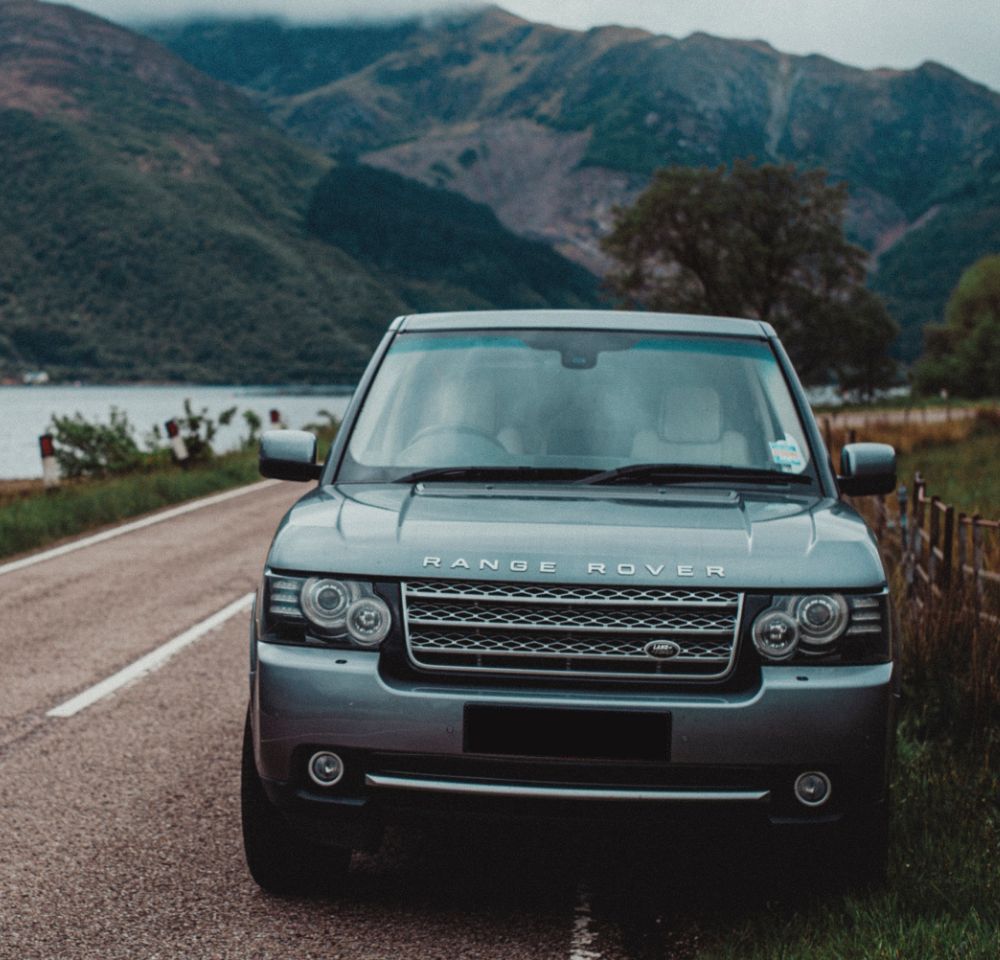 Range Rover parked on the side of the road