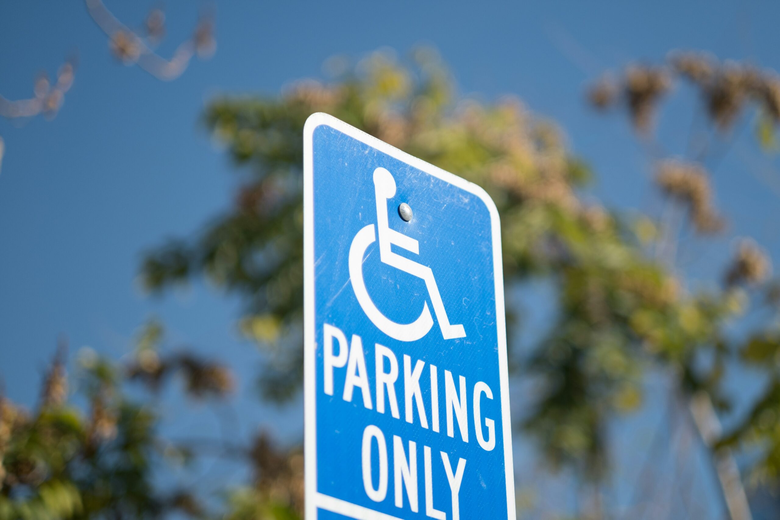 Disabled parking sign