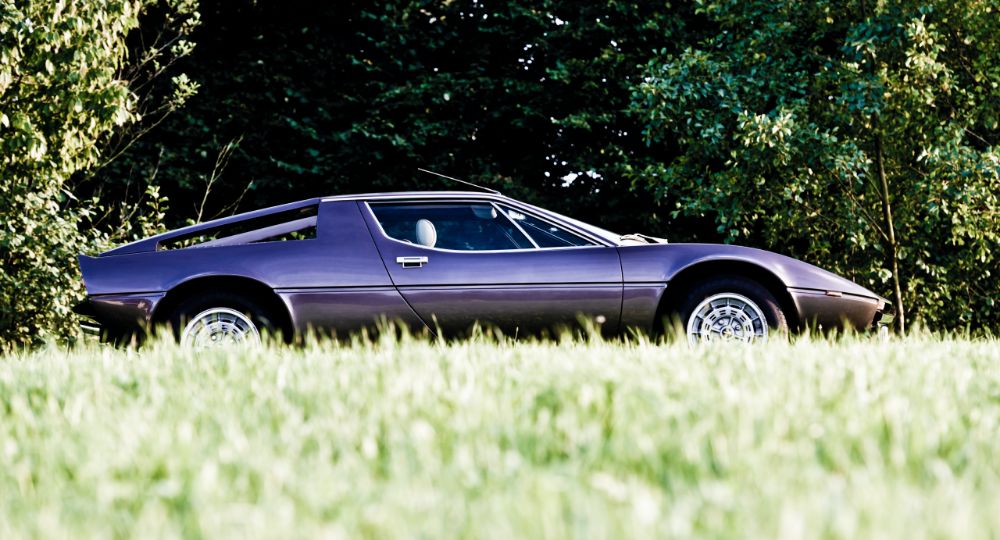 Maserati on the lawn