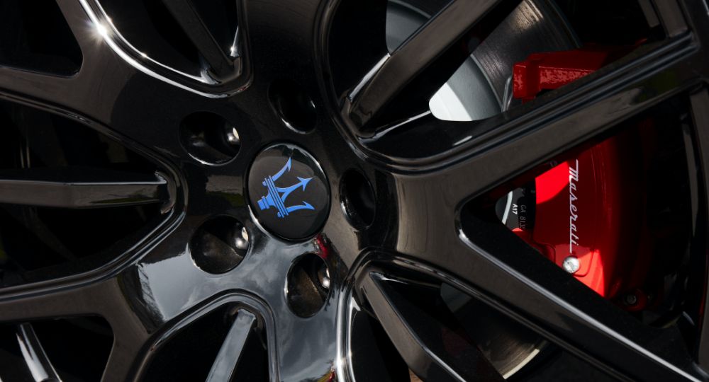 Close up of car wheel