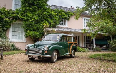 Forever Cars, Charles and Anne with thier Morris Minor Traveller. Photo credit ©Simon Finlay Photography.