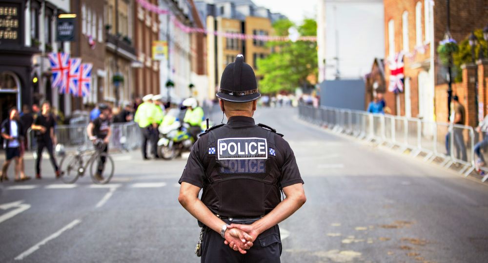 Police officer in the street