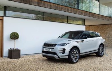 Range Rover in front of house