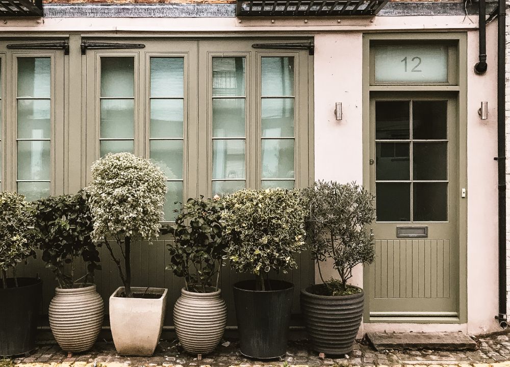 Modern exterior of a flat