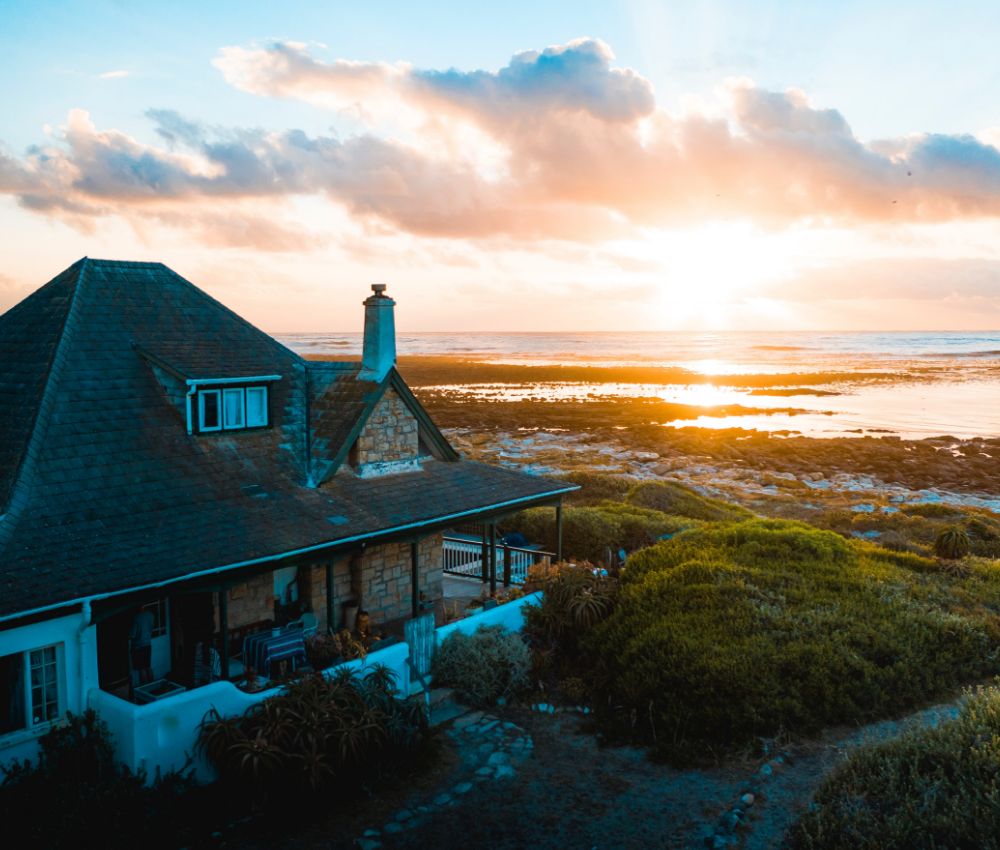 House next to the beach