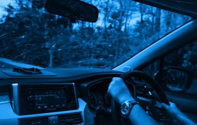 Person driving their car