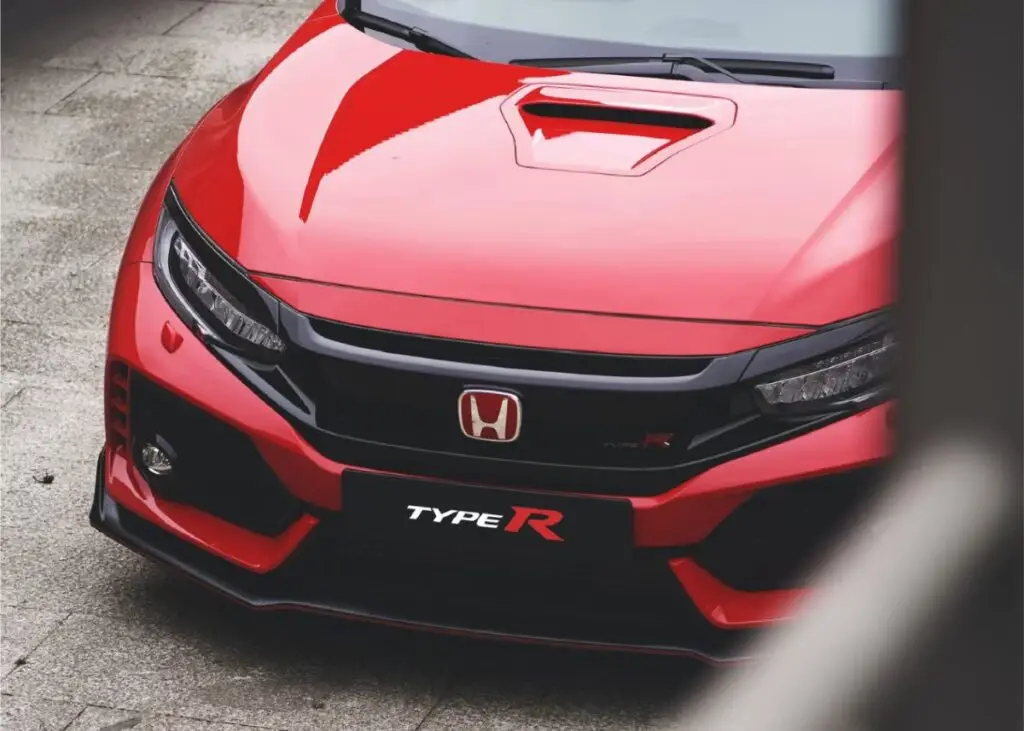 Close-up of the Honda Civic